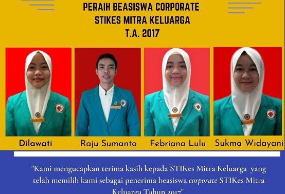 NO. 3 penerima beasiswa corporate 2017